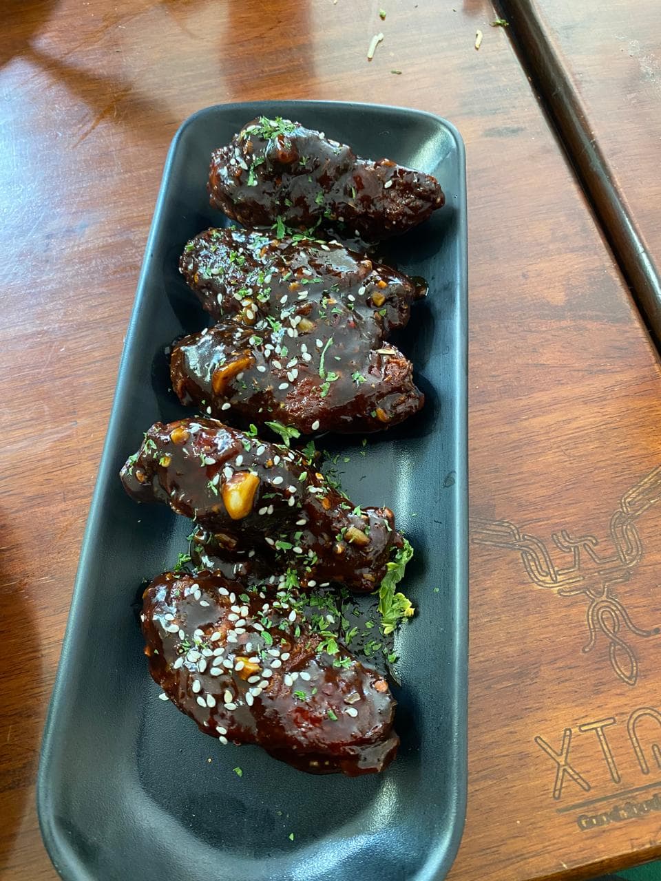 Foto de Burritos de pollo y salsa de frijoles negros